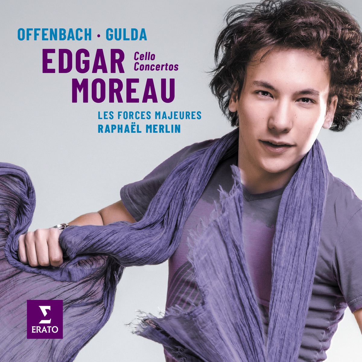 Offenbach & Gulda: Cello Concertos by Edgar Moreau, Les Forces Majeures & Raphaël Merlin album cover