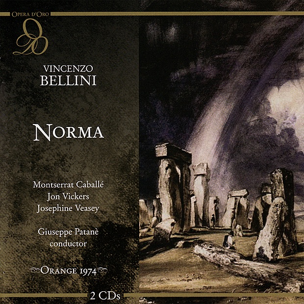 Bellini: Norma (Live) by Montserrat Caballé, Jon Vickers, Josephine Veasey, Agostino Ferrin, Marisa Zotti, Gino Sininberghi, Orchestra of the Teatro Regio di Torino, Chorus of the Teatro Regio di Torino & Giuseppe Patanè album cover