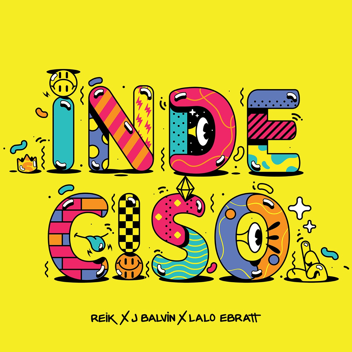 Indeciso - Single by Reik, J Balvin & Lalo Ebratt album cover