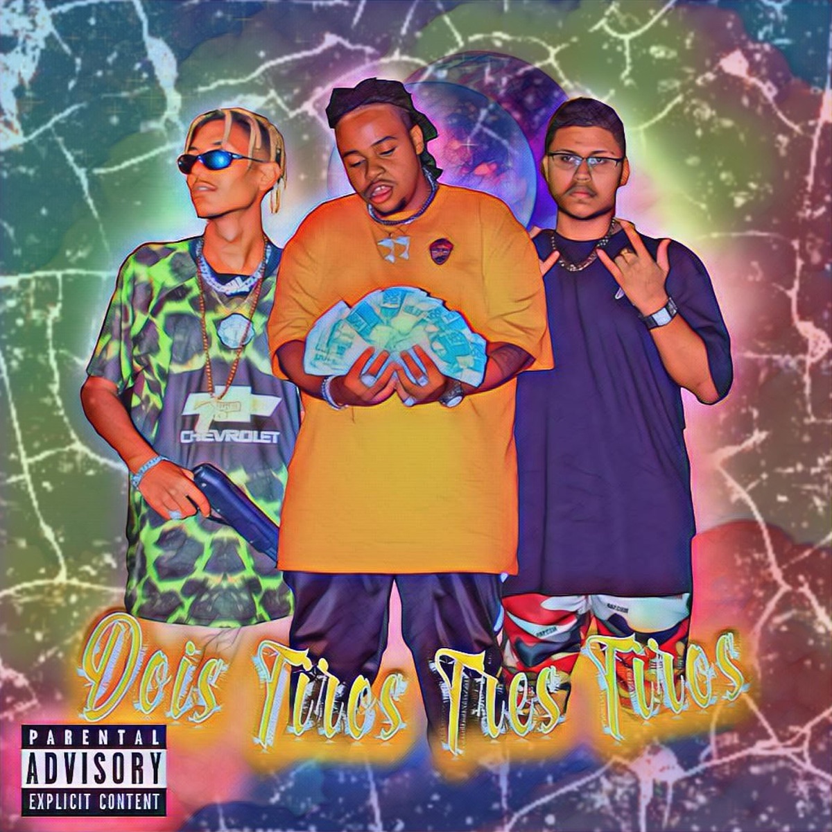Doi$ Tiro, Três Tiro (feat. Doizelle, Degê Enok & Khalfan) - Single by Sóloko album cover