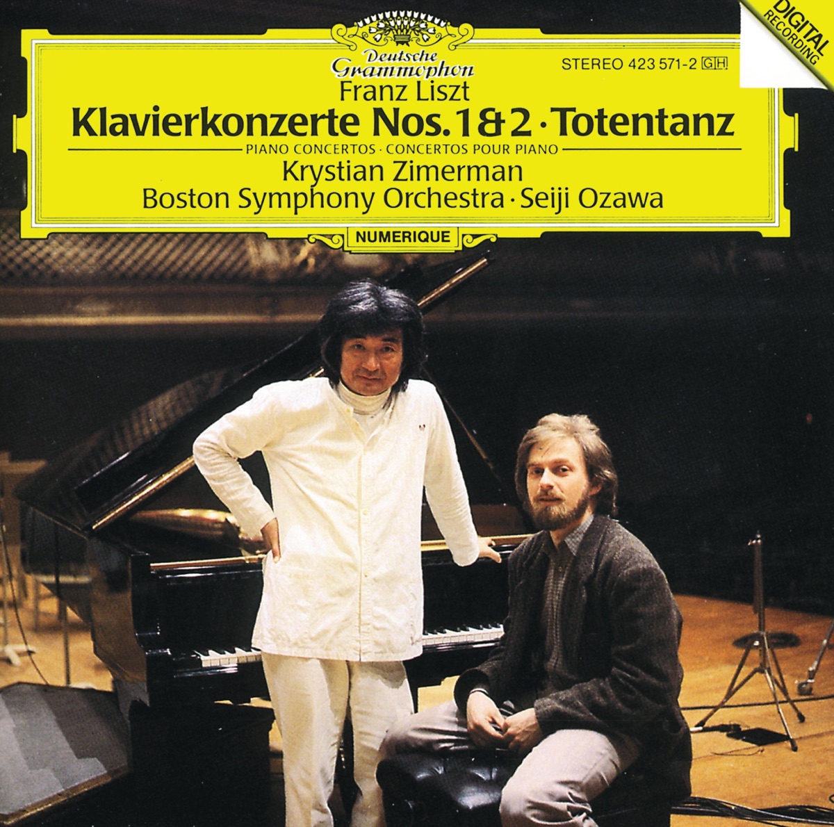 Liszt: Piano Concertos Nos. 1 & 2; Totentanz by Boston Symphony Orchestra, Krystian Zimerman & Seiji Ozawa album cover