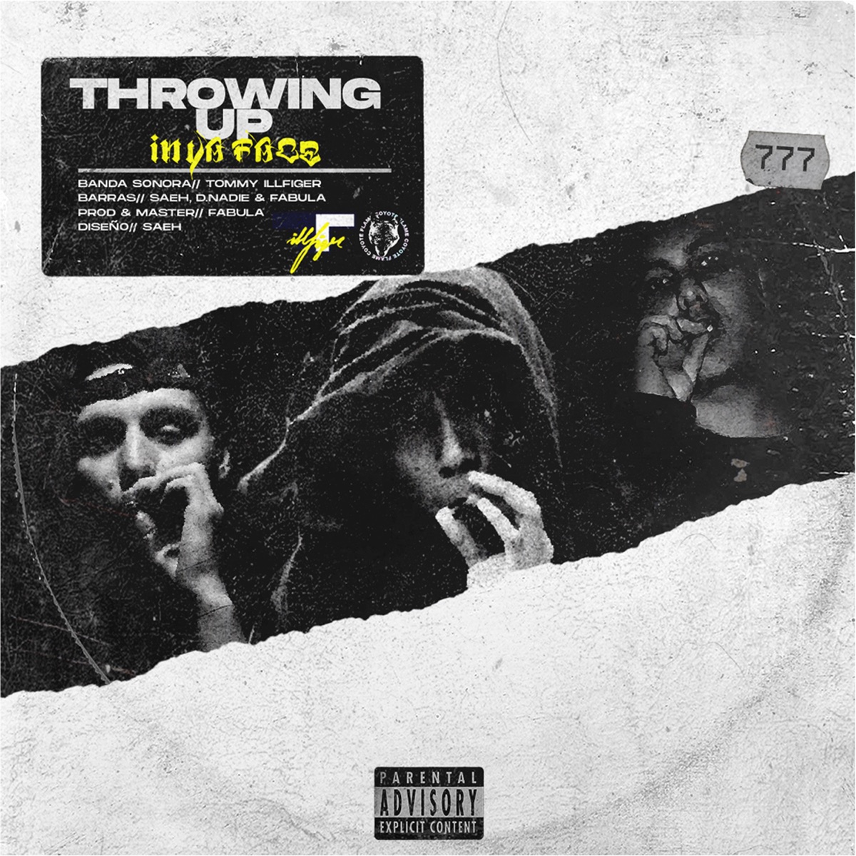 Throwing Up in ya' Face - Single by Saeh, Don Nadie & Fabula album cover