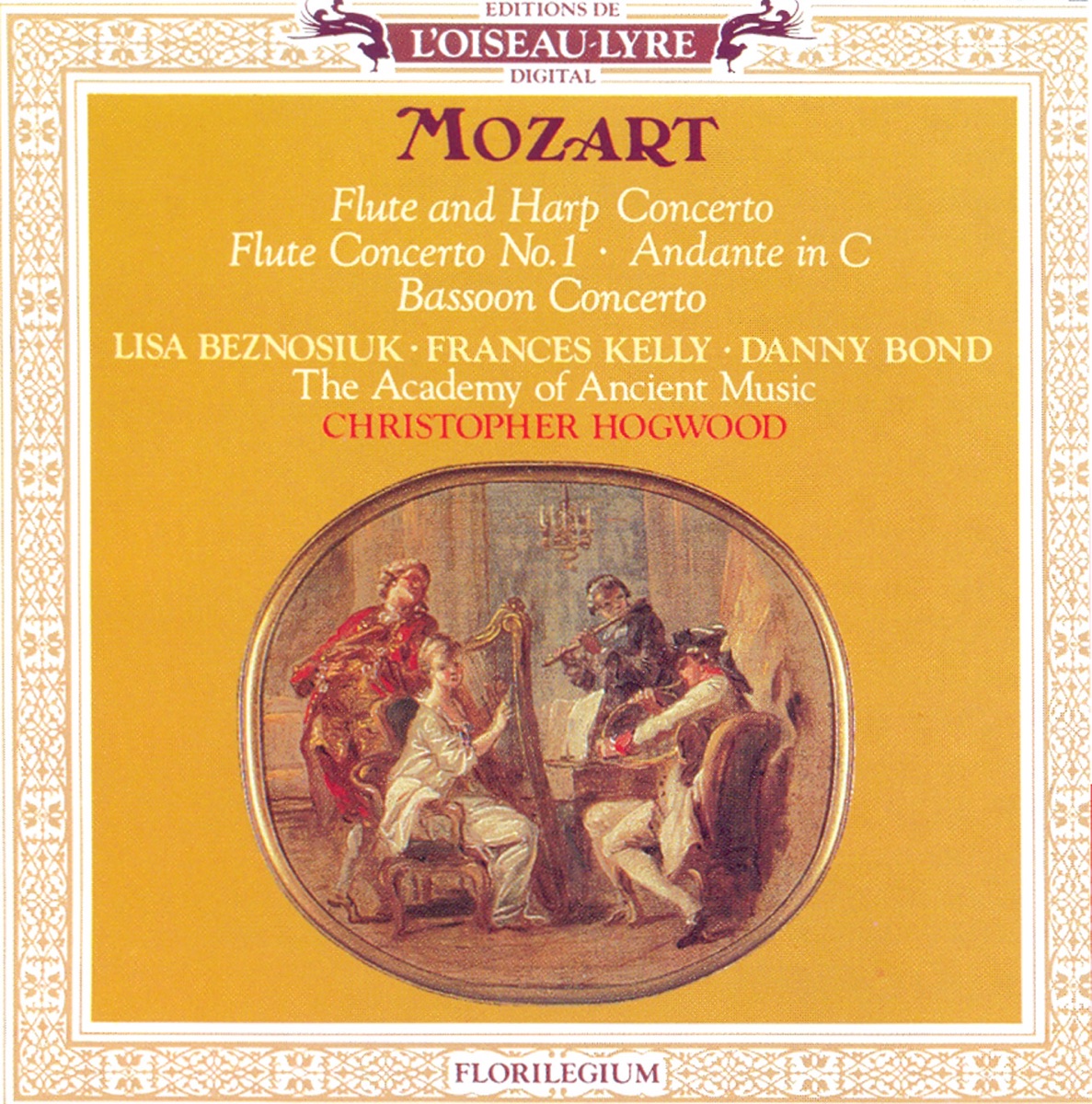 Mozart: Flute and Harp Concerto, Flute Concerto No. 1, Bassoon Concerto etc. by Lisa Beznosiuk, Francis Kelly, Danny Bond, Academy of Ancient Music & Christopher Hogwood album cover
