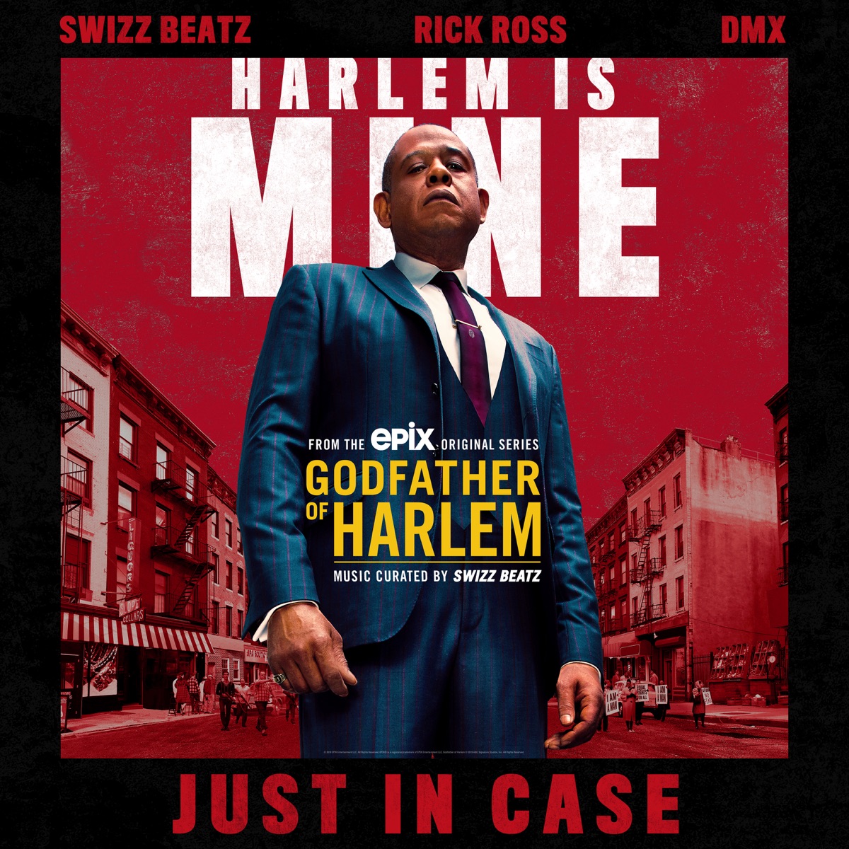 Just in Case (feat. Swizz Beatz, Rick Ross & DMX) - Single by Godfather of Harlem album cover