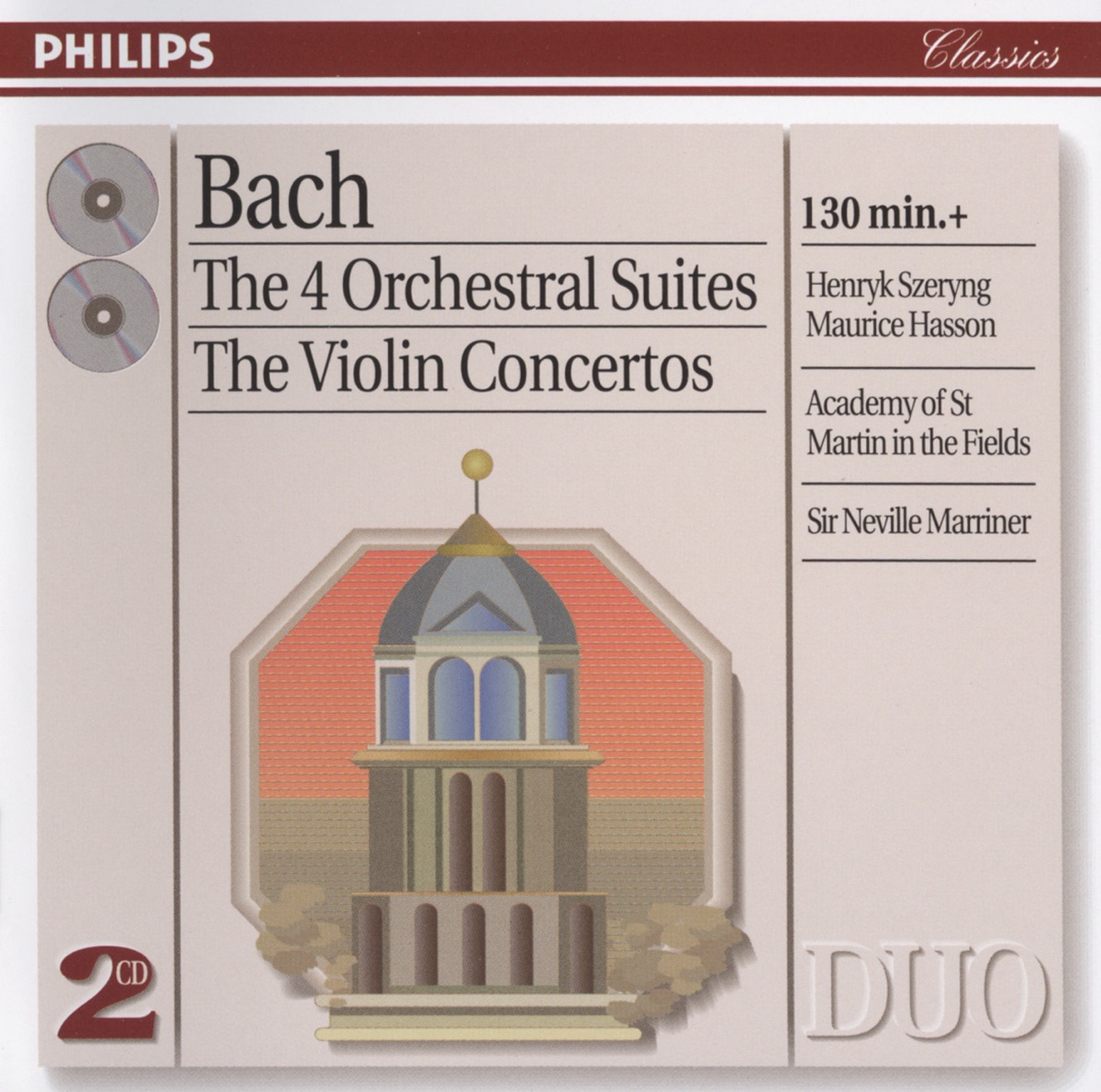Bach: The 4 Orchestral Suites, The Violin Concertos by Henryk Szeryng, Academy of St Martin in the Fields, Maurice Hasson, Sir Neville Marriner & William Bennett album cover