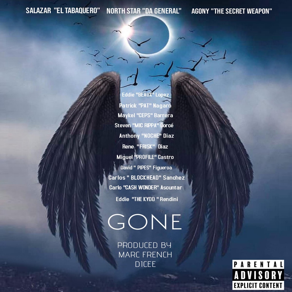 Gone (feat. North Star "Da General" & Agony "the Secret Weapon") - Single by Salazar El Tabaquero album cover