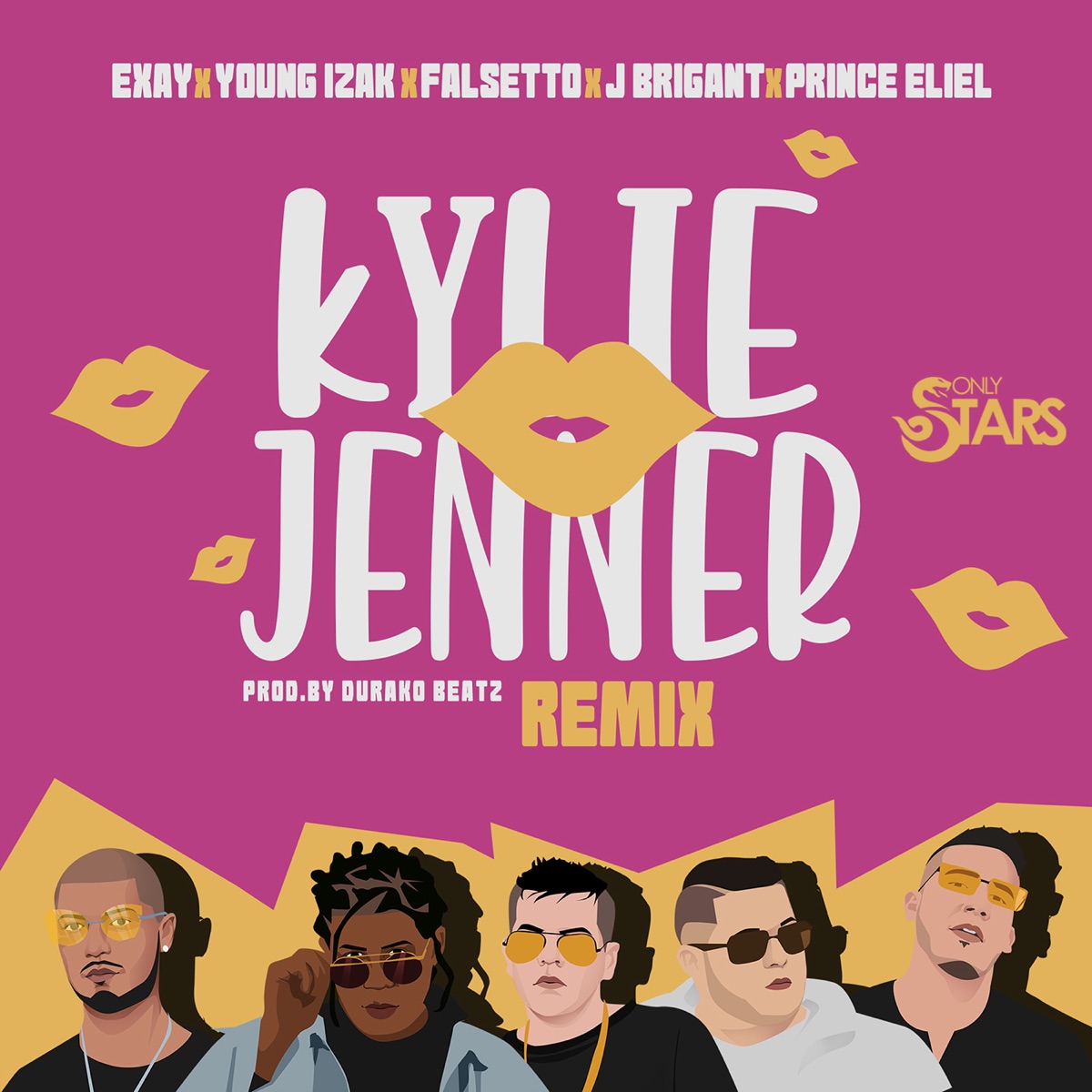 Kylie Jenner (REMIX) [feat. Young Izak, Prince Eliel & J Brigant] - Single by Durako, Falsetto & Exay album cover