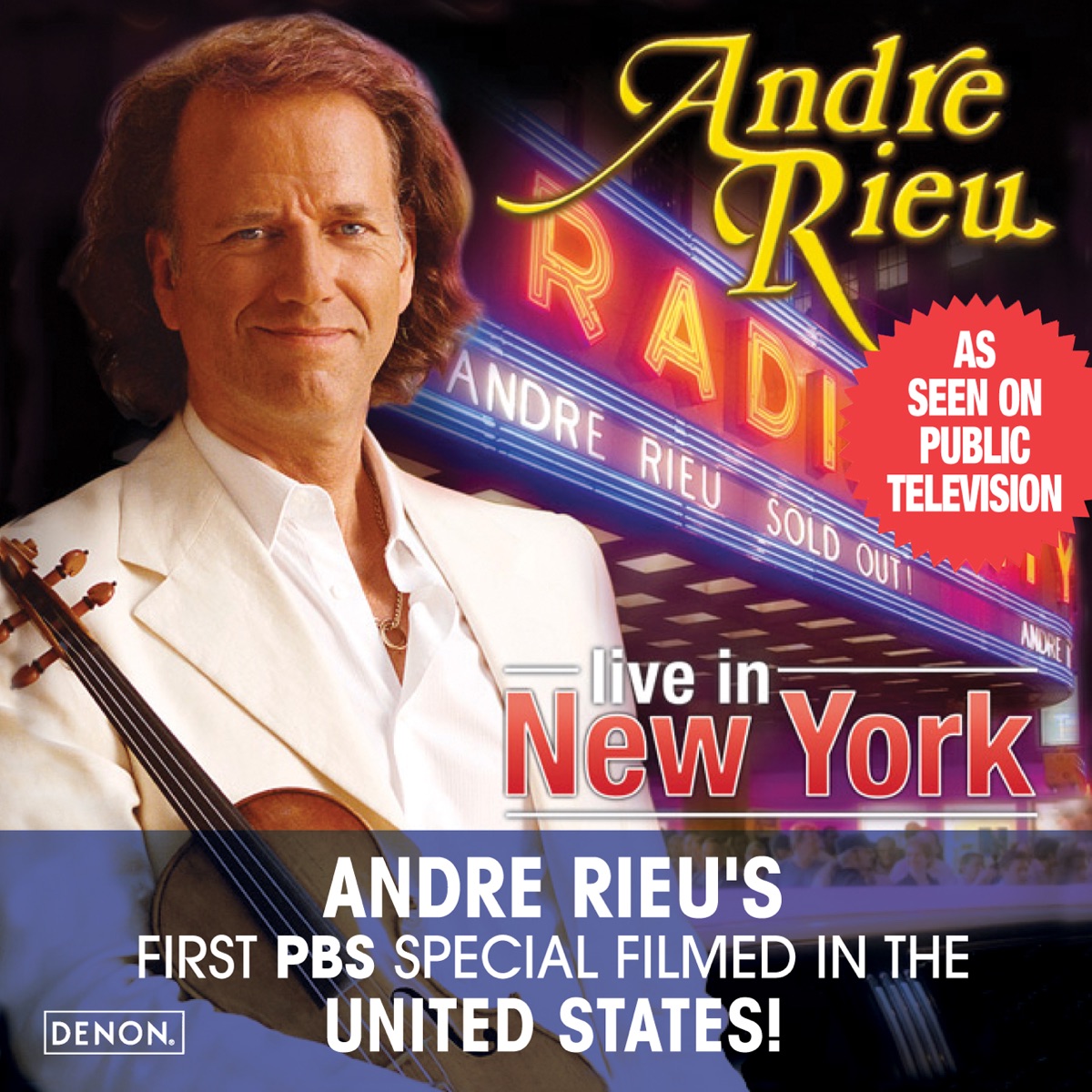 Live At Radio City by André Rieu album cover