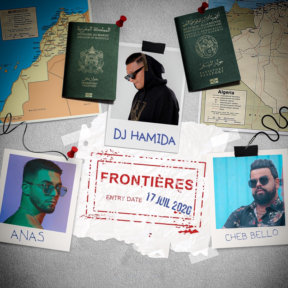 Frontières - Single by DJ Hamida, Cheb Bello & Anas album cover