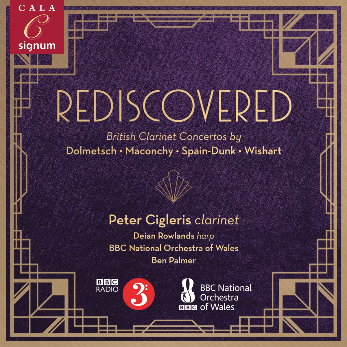 Rediscovered by Peter Cigleris, BBC National Orchestra of Wales & Ben Palmer album cover