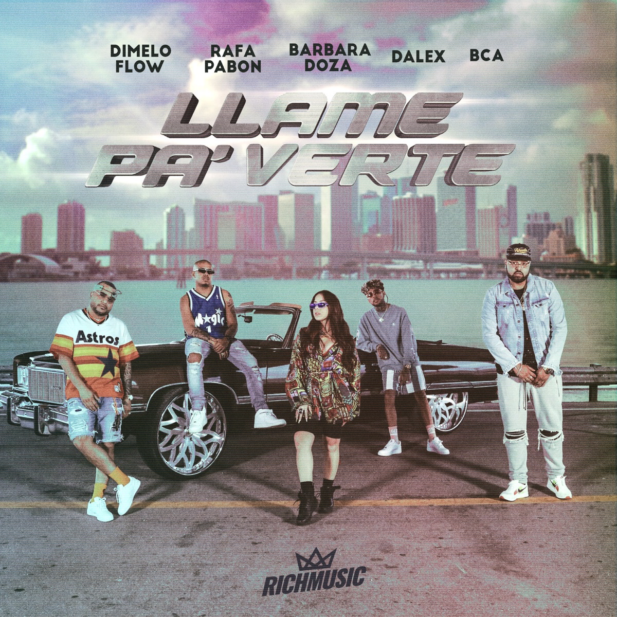 Llame Pa' Verte (feat. Barbara Doza & B.C.A.) - Single by Dímelo Flow, Dalex & Rafa Pabón album cover
