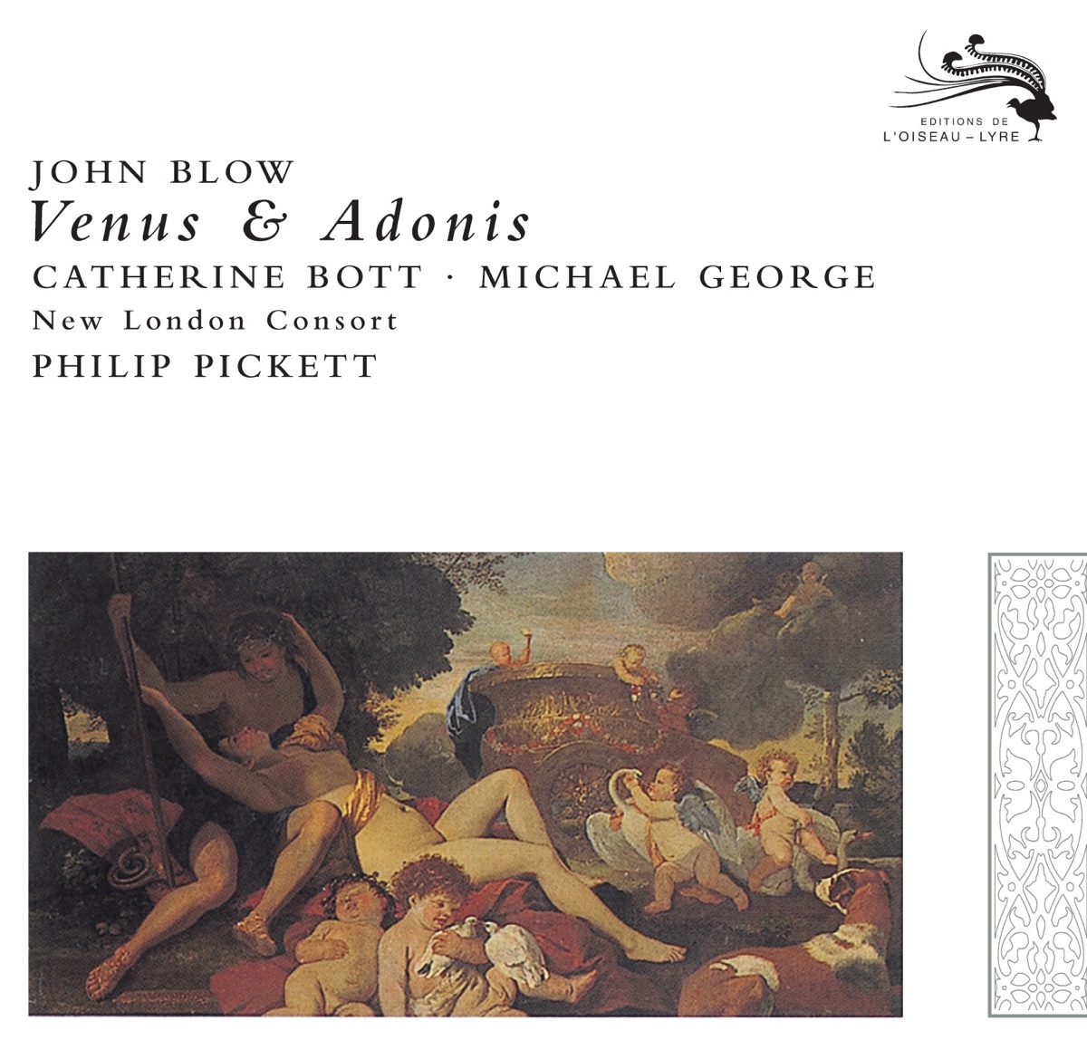 Blow: Venus & Adonis by Catherine Bott, MICHAEL GEORGE, New London Consort & Philip Pickett album cover