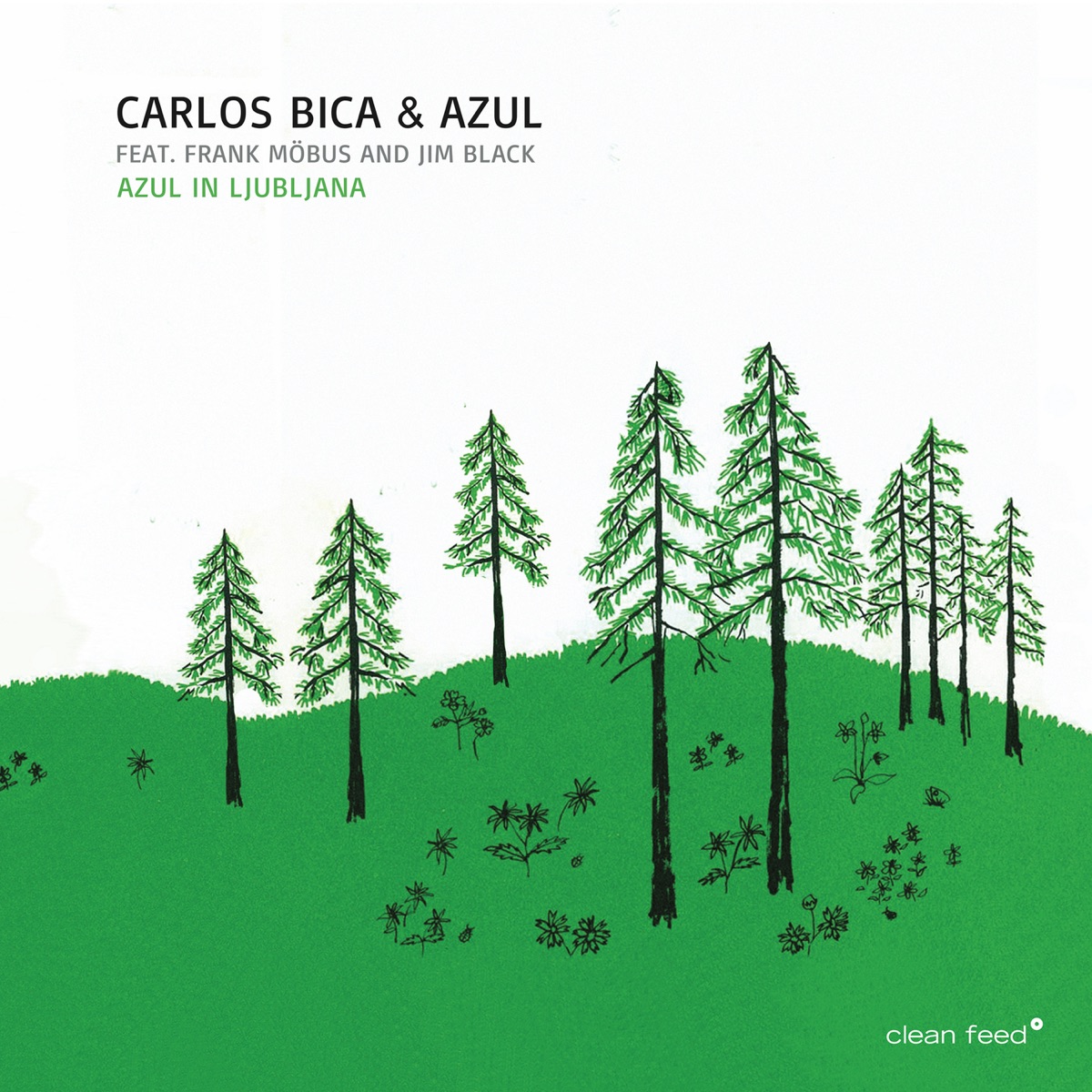 Azul In Ljubljana (feat. Frank Möbus & Jim Black) by Carlos Bica & Azul album cover