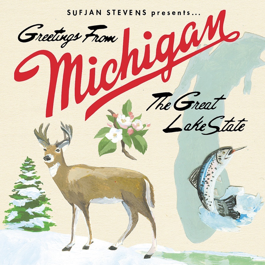 Greetings from Michigan, The Great Lake State (Deluxe Version) by Sufjan Stevens album cover