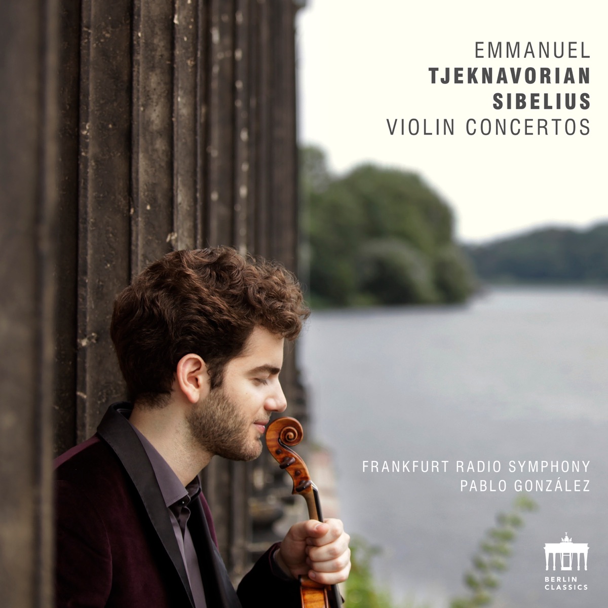 Tjeknavorian & Sibelius: Violin Concertos by Emmanuel Tjeknavorian & Frankfurt Radio Symphony album cover