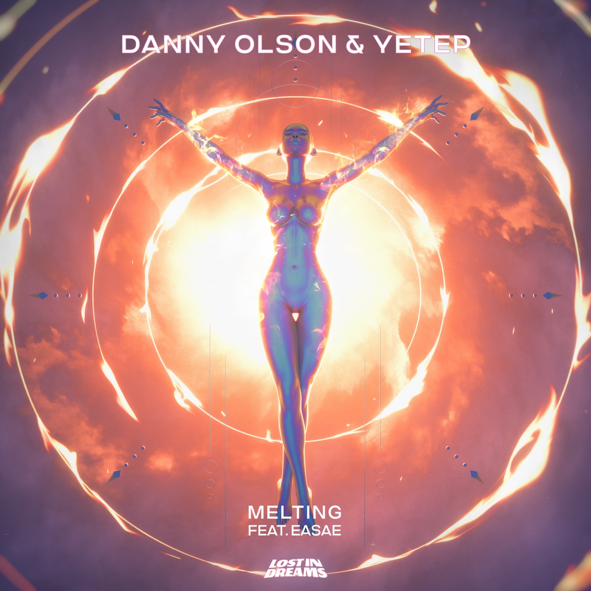 Melting (feat. Easae) - Single by Danny Olson & yetep album cover