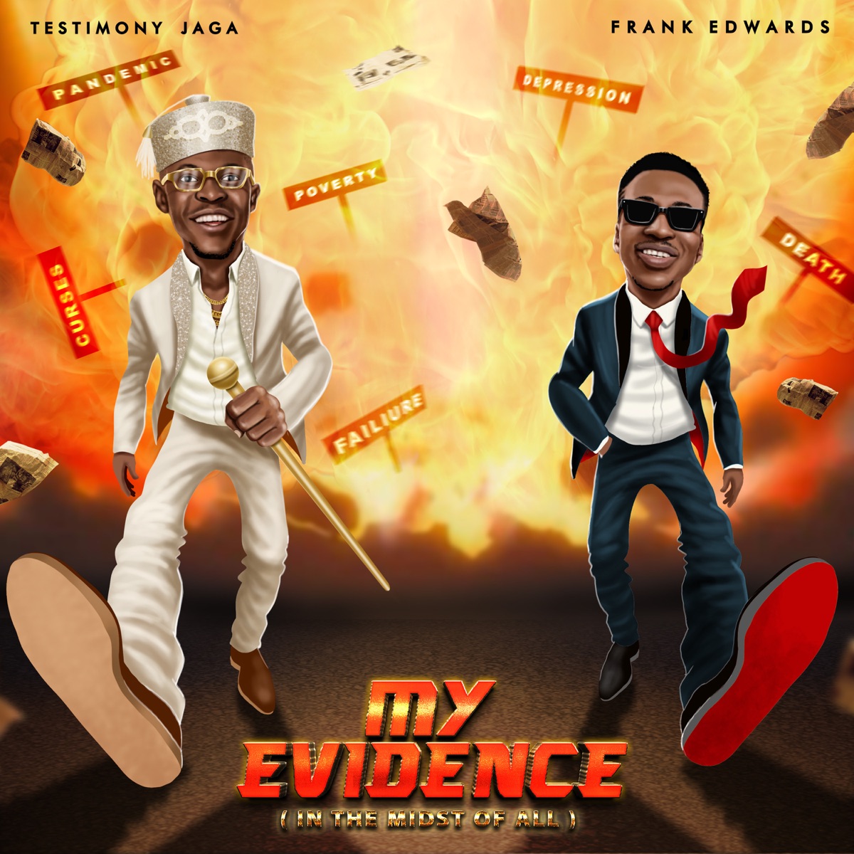 My Evidence (feat. Frank Edwards) - Single by Testimony Jaga album cover