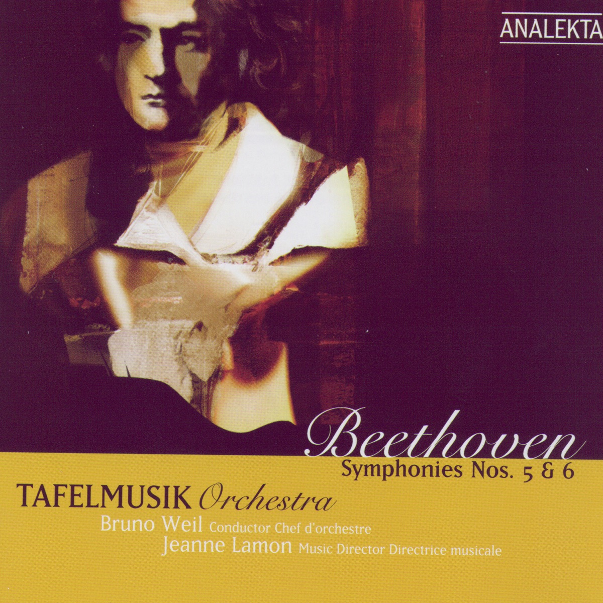 Beethoven: Symphonies Nos. 5 & 6 by Bruno Weil, Jeanne Lamon & Tafelmusik album cover