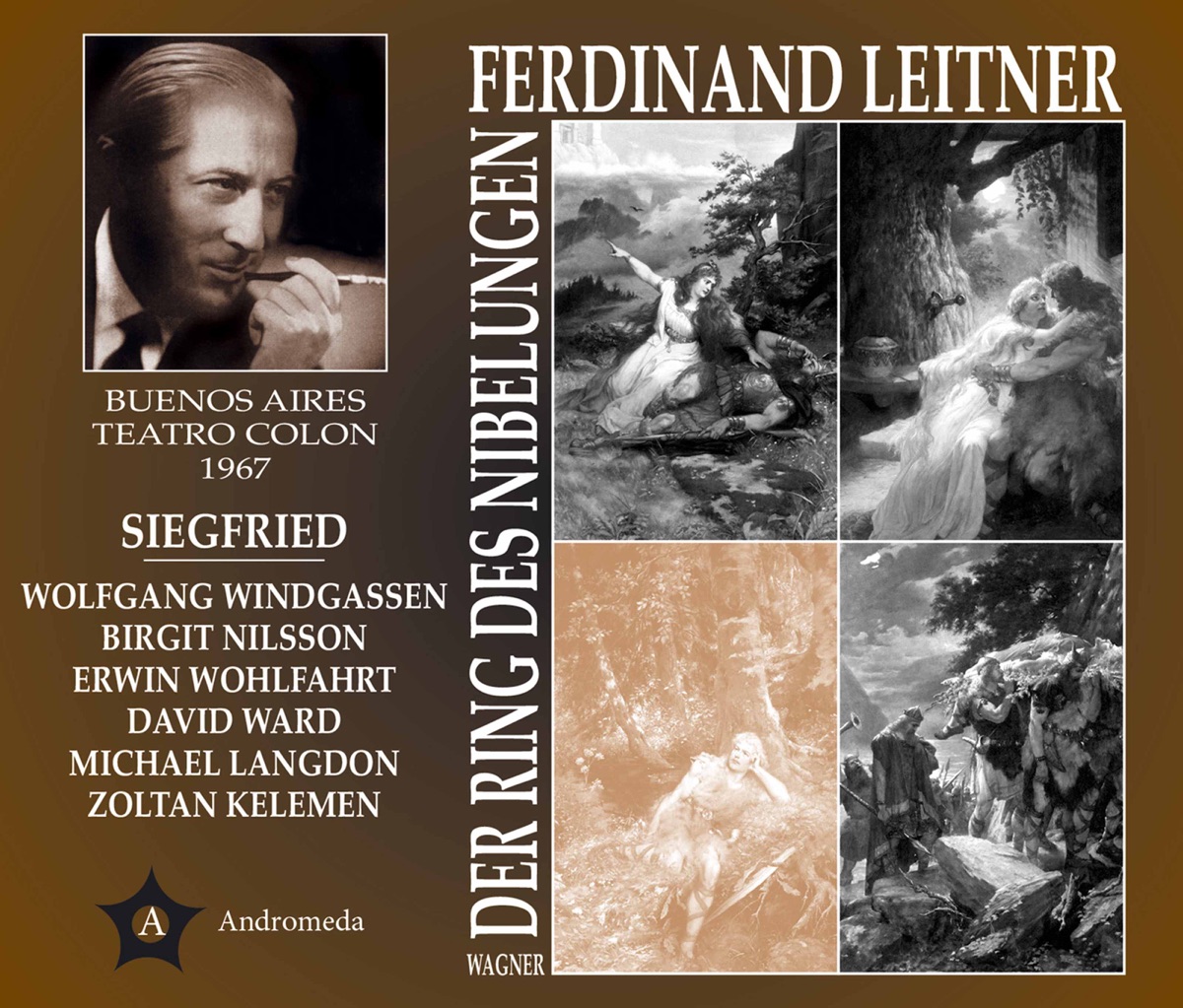 Wagner: Siegfried, WWV 86C (Live) by Wolfgang Windgassen, Birgit Nilsson, David Ward, Orchestra of Teatro Colon & Ferdinand Leitner album cover
