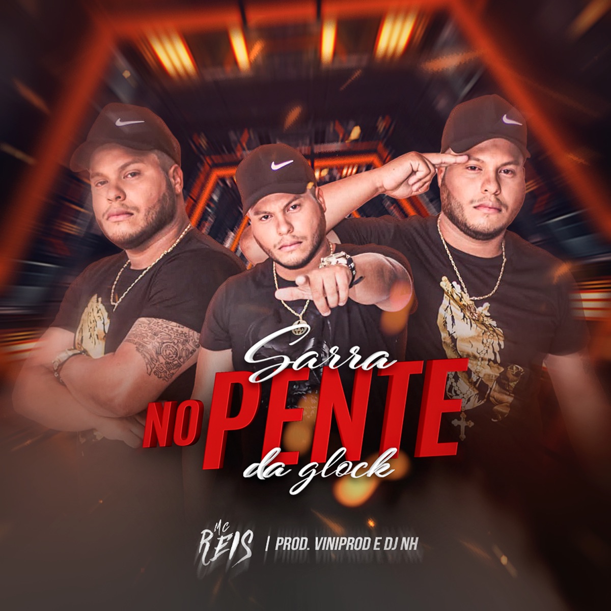 Sarra no Pente da Glock - Single by MC Reis, dj nh & vini prod album cover