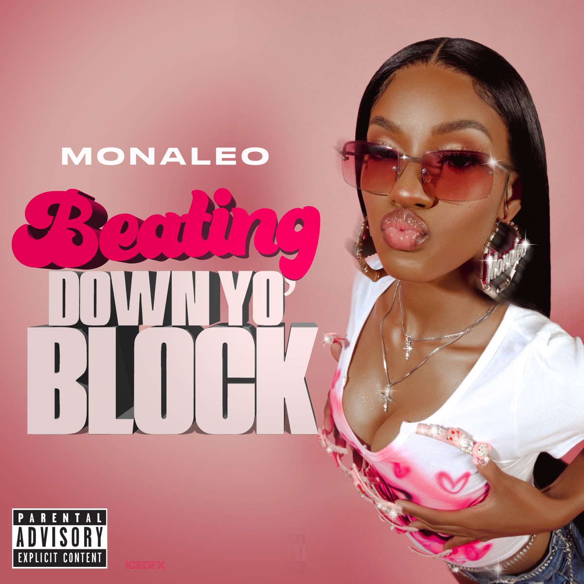 Beating Down Yo Block - Single by Monaleo album cover
