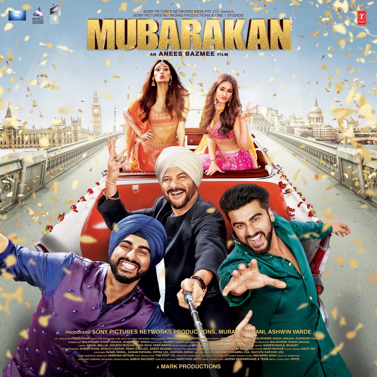 Mubarakan (Original Motion Picture Soundtrack) by Amaal Mallik, Rishi Rich, Yash Anand & Gourov-Roshin album cover