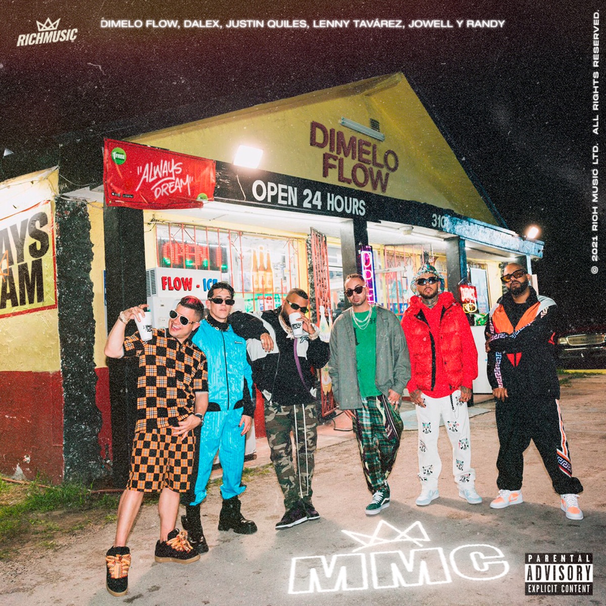 MMC (feat. Lenny Tavárez, Justin Quiles & Dímelo Flow) - Single by Dalex, Jowell & Randy & Rich Music LTD album cover
