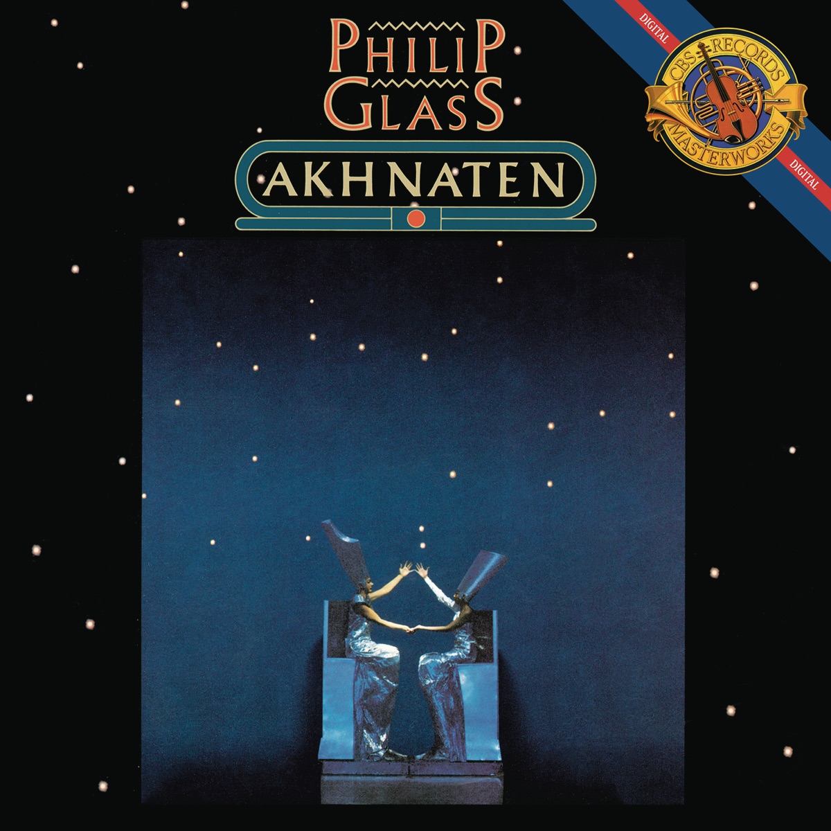 Glass: Akhnaten by Dennis Russell Davies & Stuttgart State Opera Orchestra and Chorus album cover