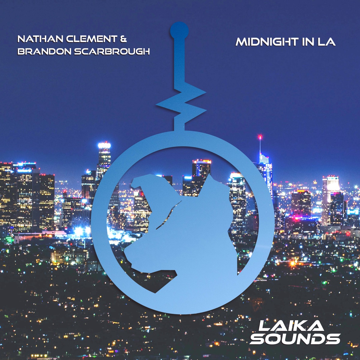 Midnight in LA - Single by Nathan Clement & Brandon Scarbrough album cover