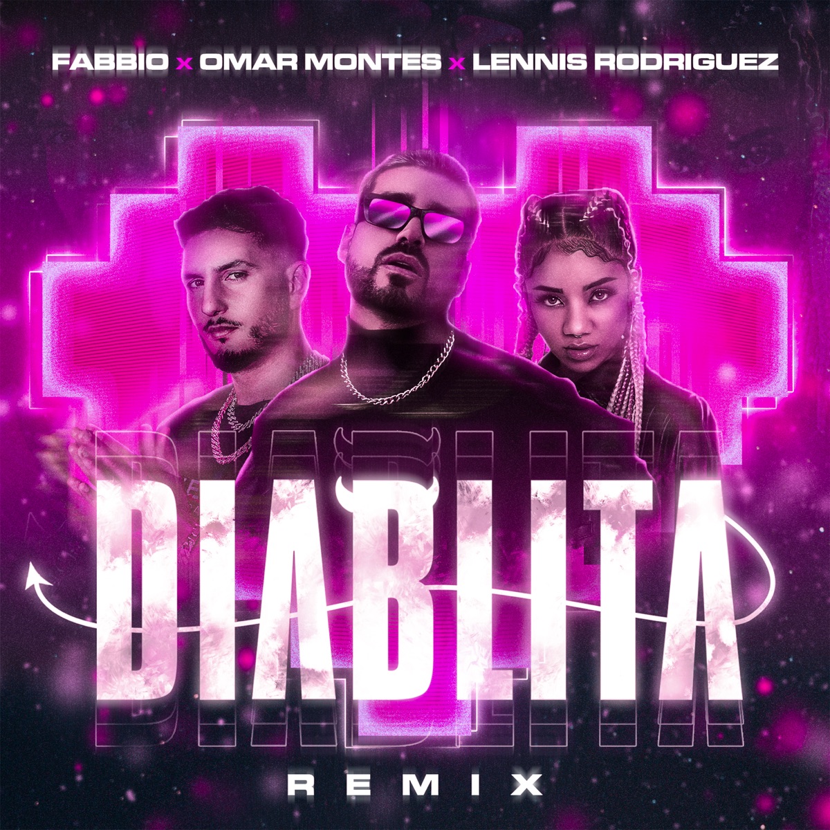 Diablita Remix (feat. Chus Santana) - Single by Fabbio, Omar Montes & Lennis Rodriguez album cover