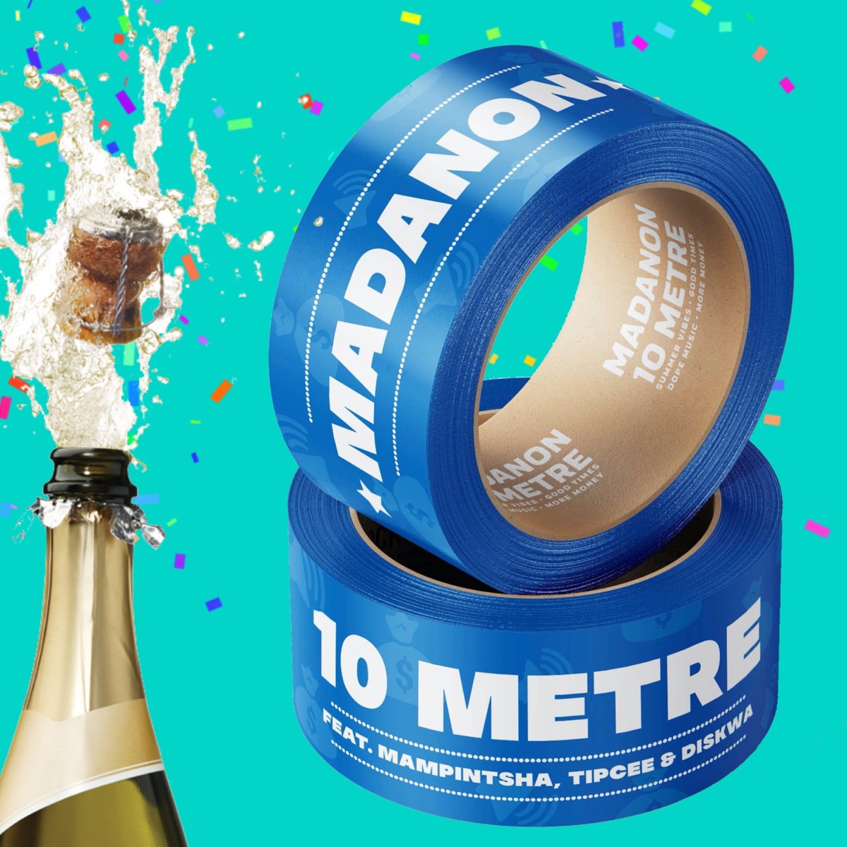 10 Metre (feat. Mampintsha, Tipcee & Diskwa) - Single by Madanon album cover
