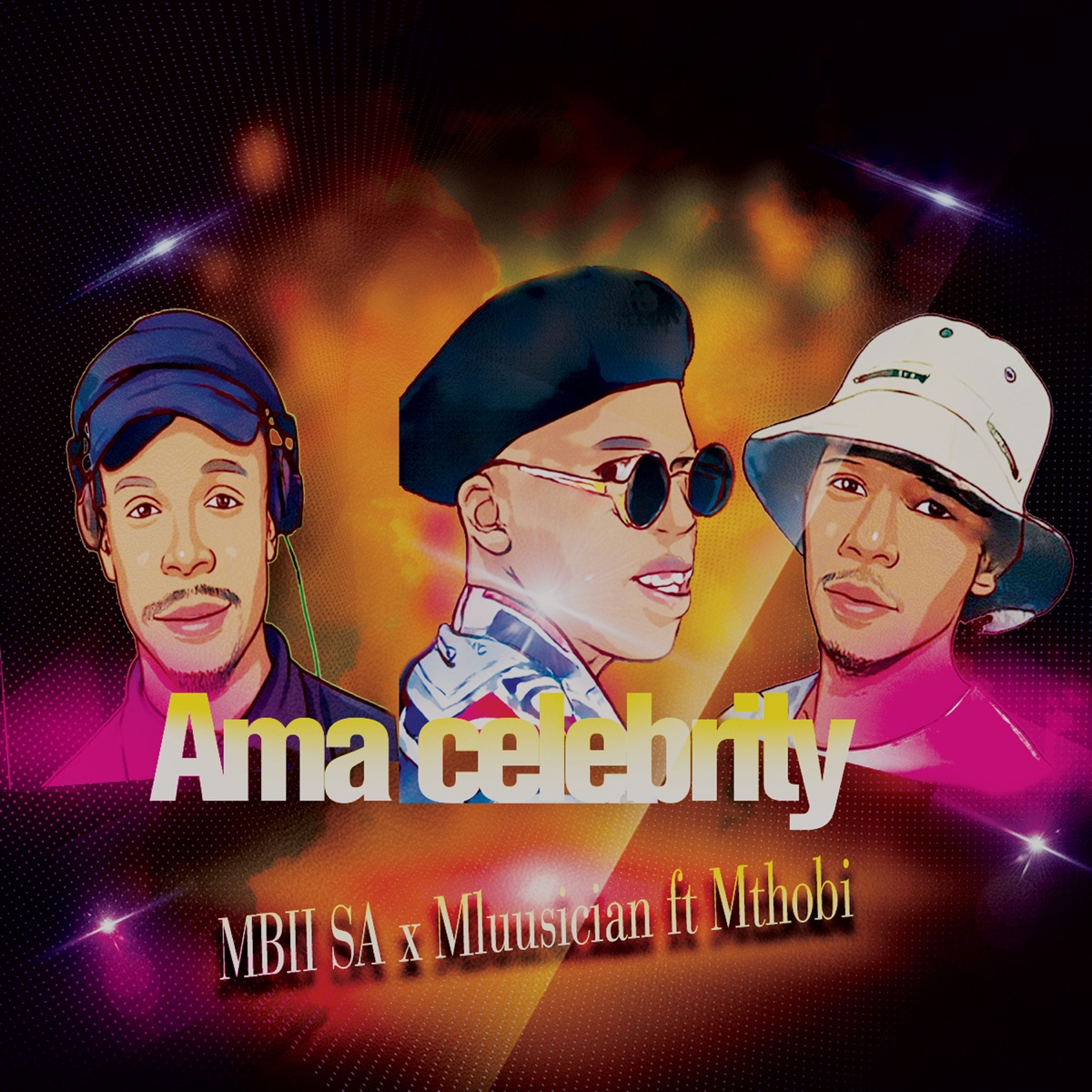 Ama Celebrity - Single by MBII SA, Mluusician & Mthobi album cover