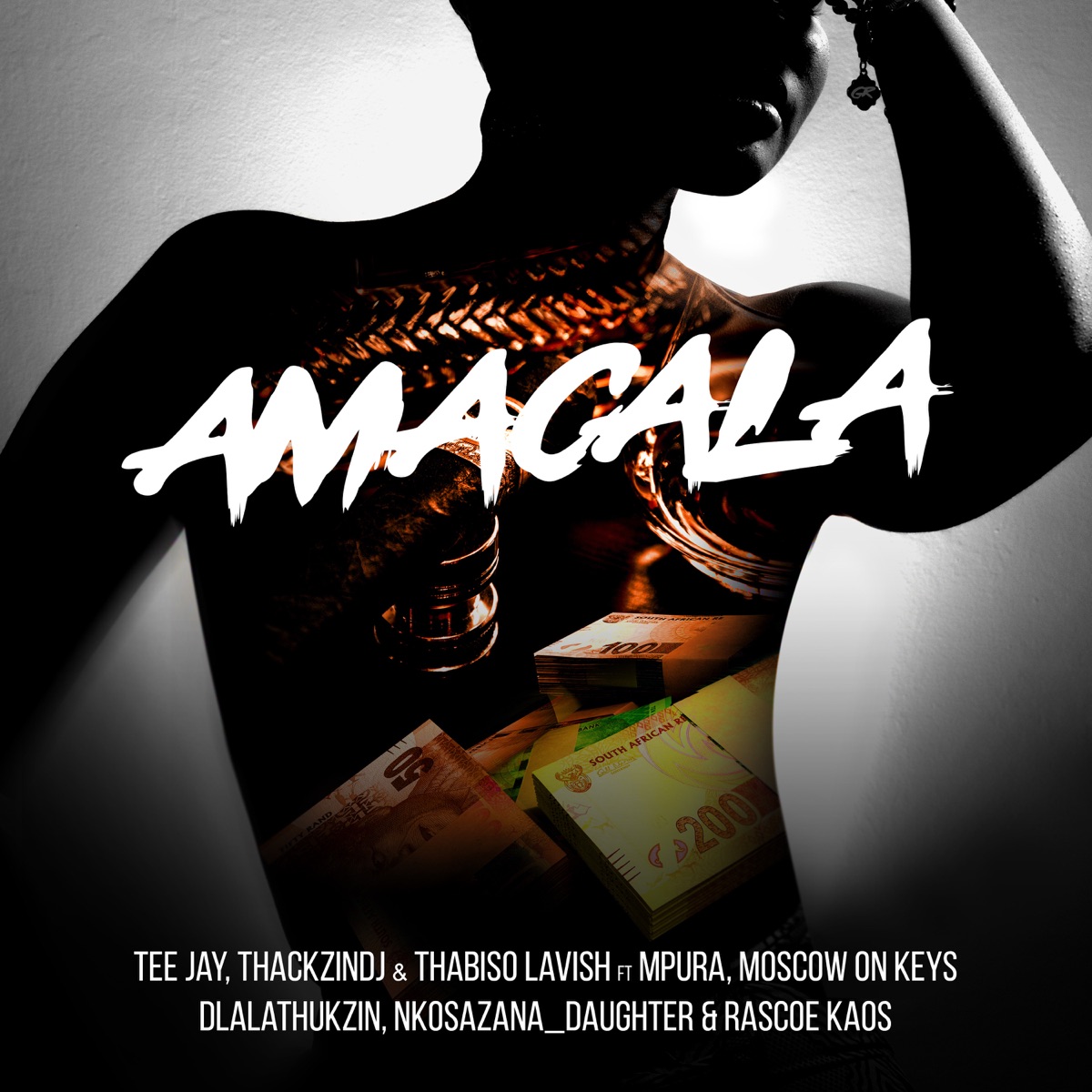 Amacala (feat. Dlala Thukzin, Mpura, Nkosazana Daughter, Rascoe Kaos & Moscow) - Single by Tee Jay, ThackzinDJ & Thabiso Lavish album cover