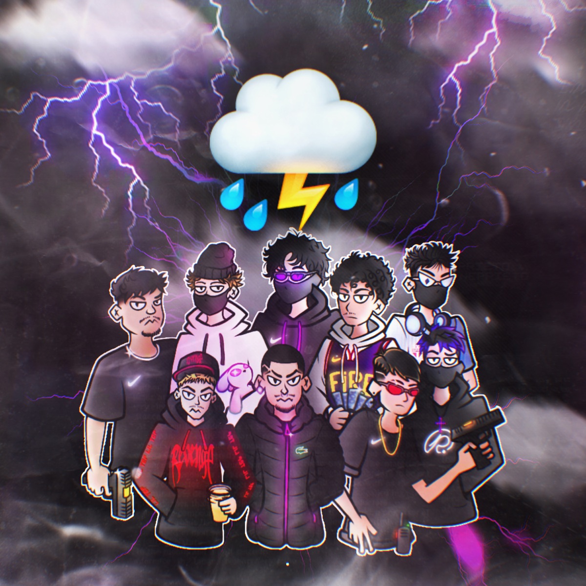 Tempxst (feat. Ugovhb, Lil tef, loonyjetski, Yamashita, FireBlxxd, ogpxdro & Ark king) - Single by STORM! album cover