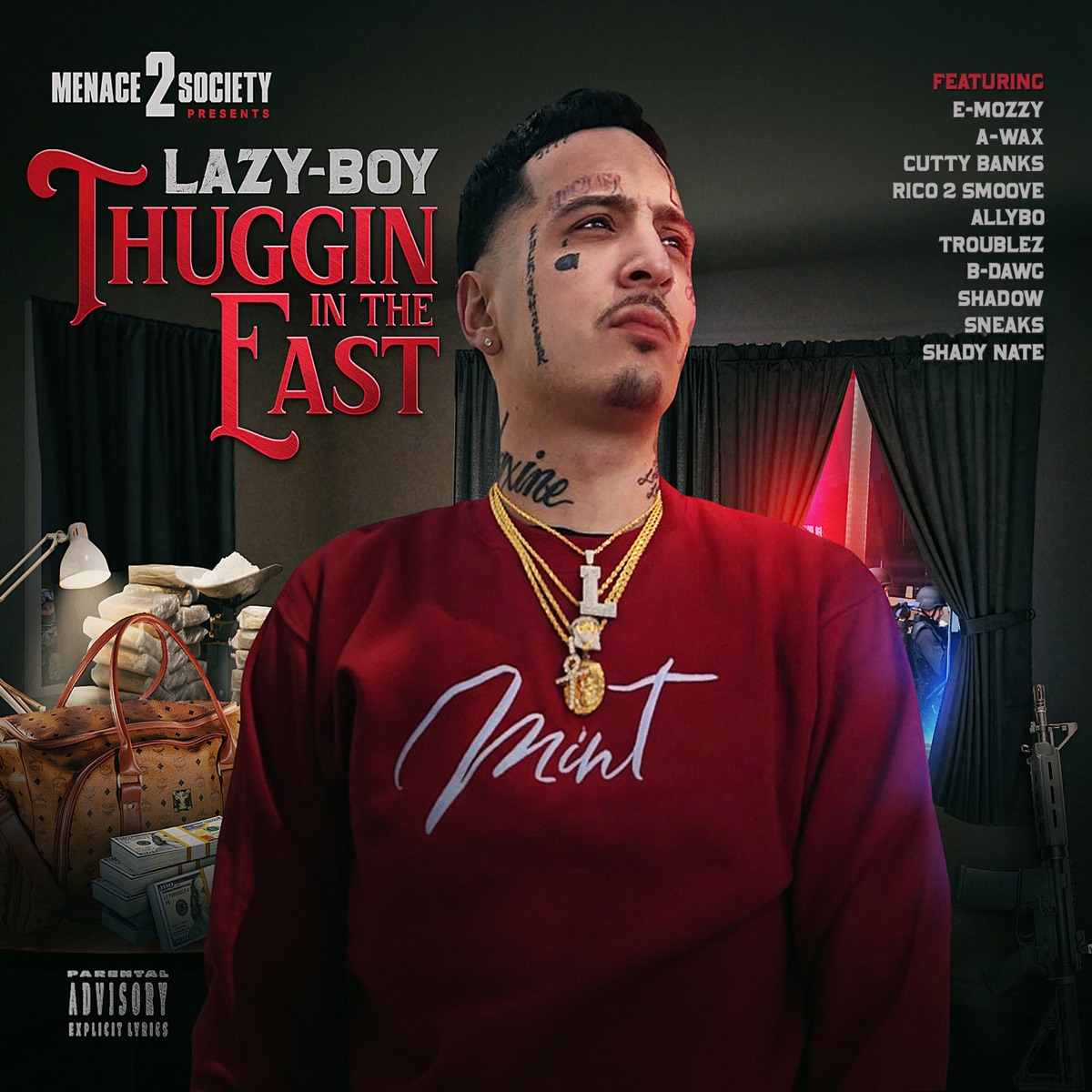 Thuggin in the East by Lazy-Boy album cover