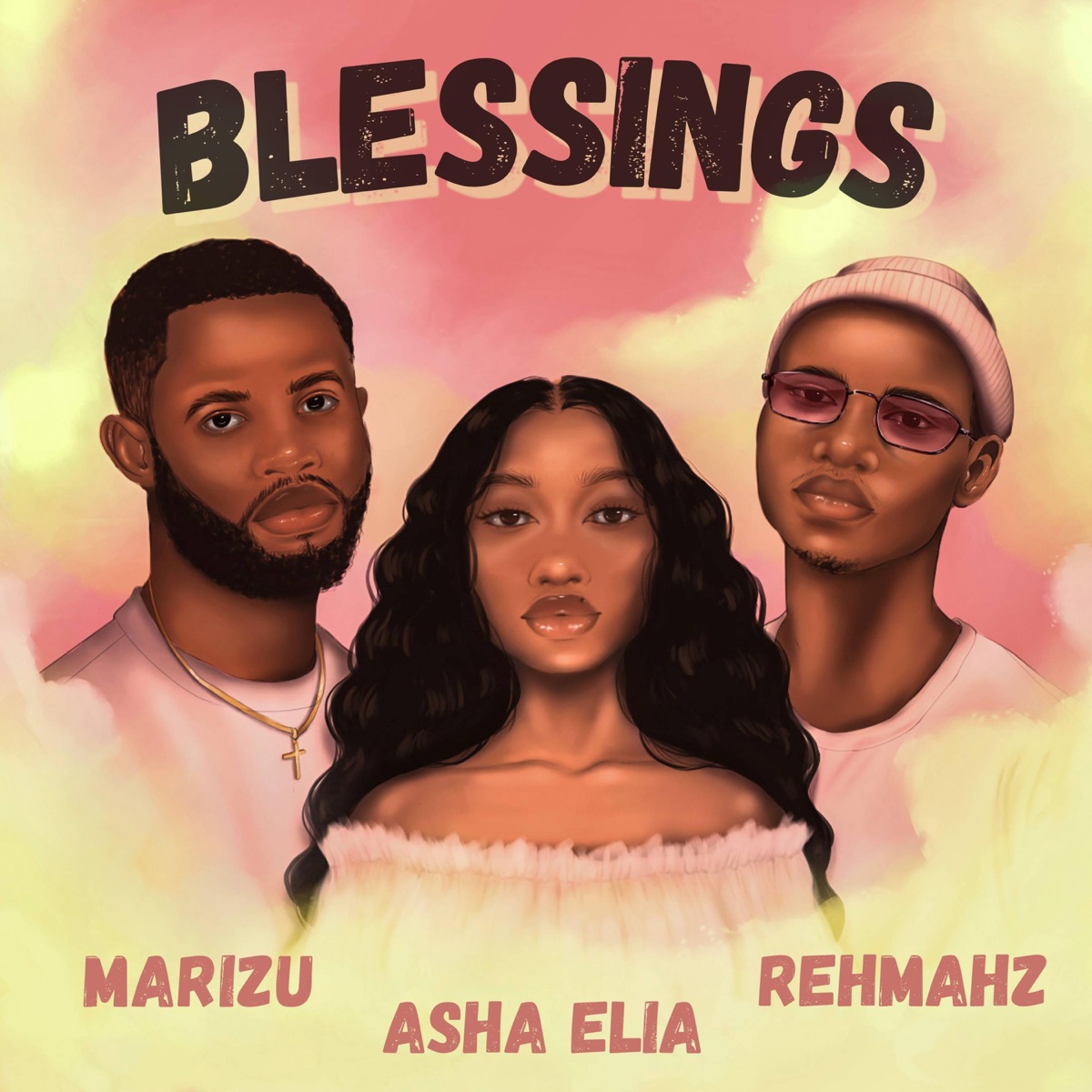 Blessings - Single by Asha Elia, Rehmahz & Marizu album cover