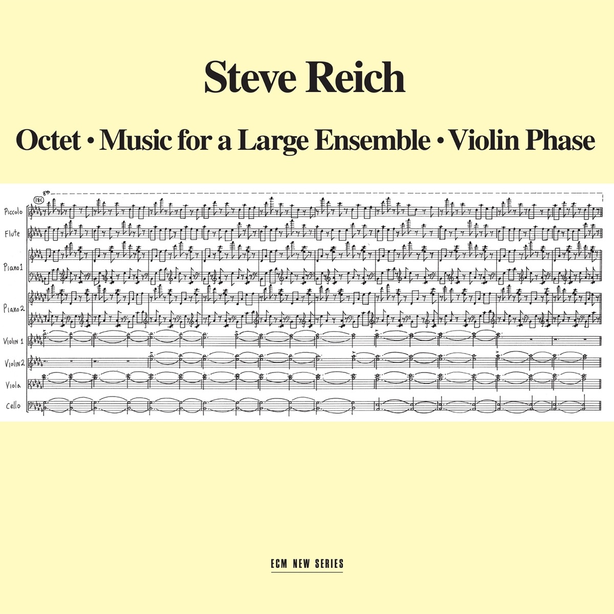 Steve Reich: Octet - Music for a Large Ensemble - Violin Phase by Steve Reich Ensemble & Shem Guibbory album cover