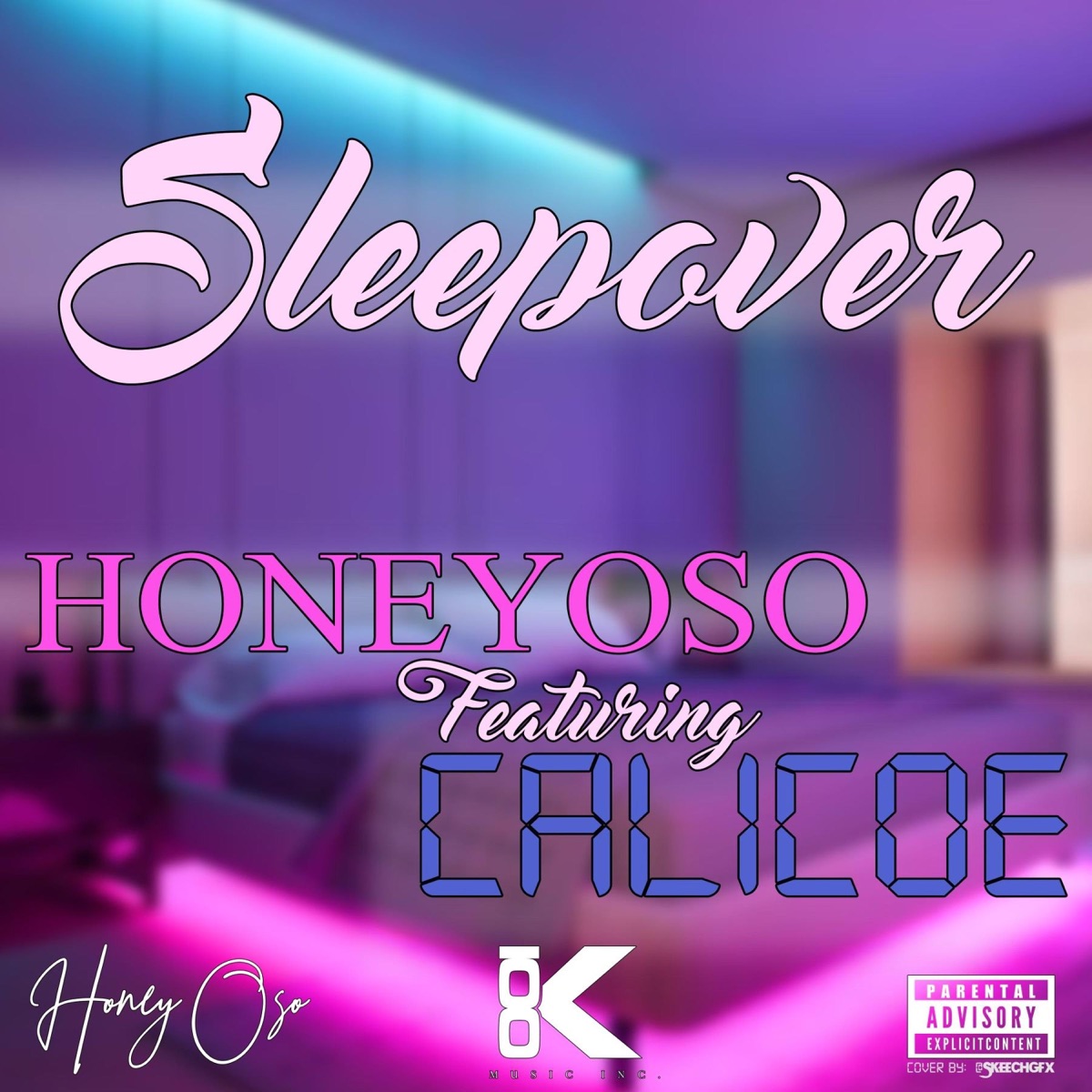 Sleepover (feat. Calicoe) - Single by Honey Oso album cover