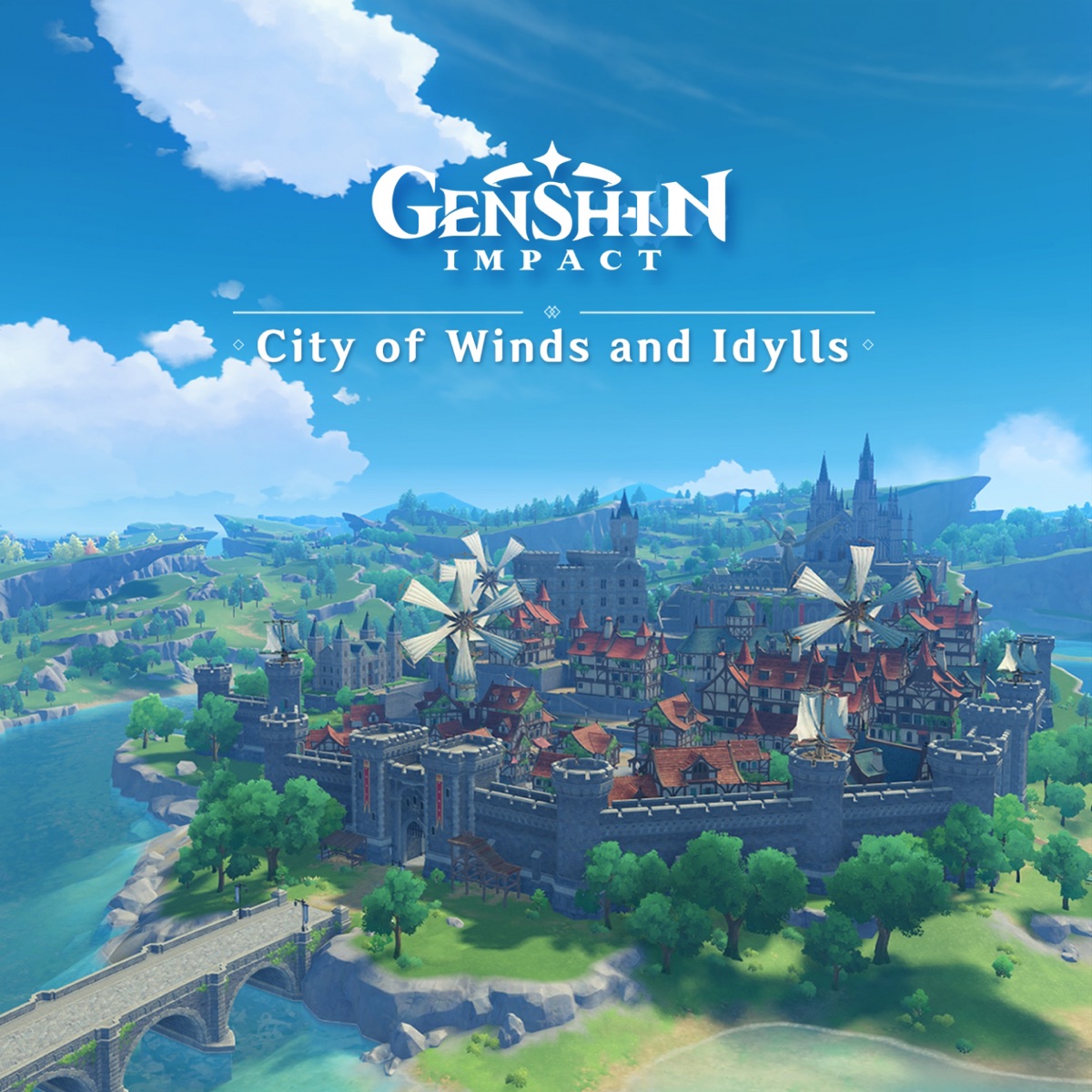 Genshin Impact - City of Winds and Idylls (Original Game Soundtrack) by Yu-Peng Chen & HOYO-MiX album cover