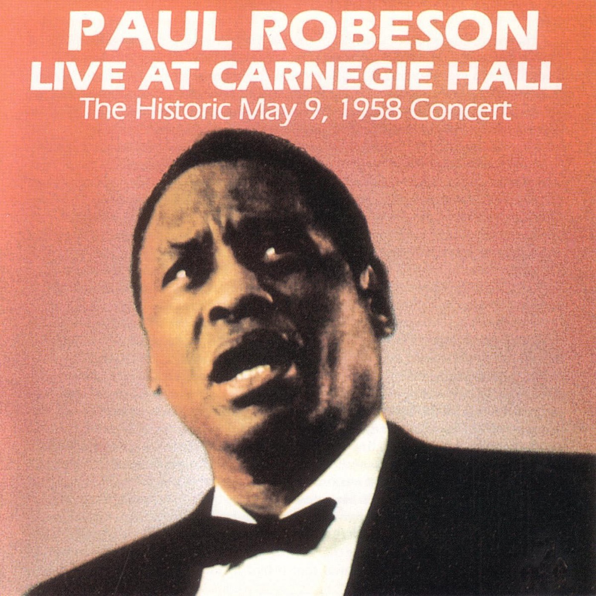 Live At Carnegie Hall, 1958 by Paul Robeson album cover