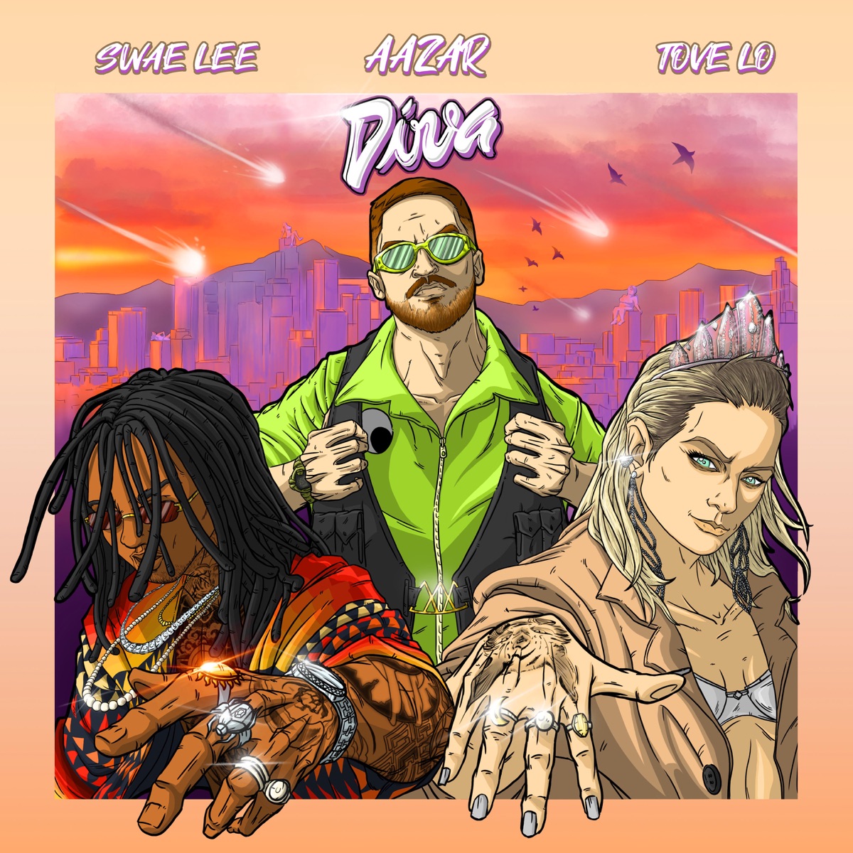 Diva (feat. Swae Lee & Tove Lo) - Single by Aazar album cover