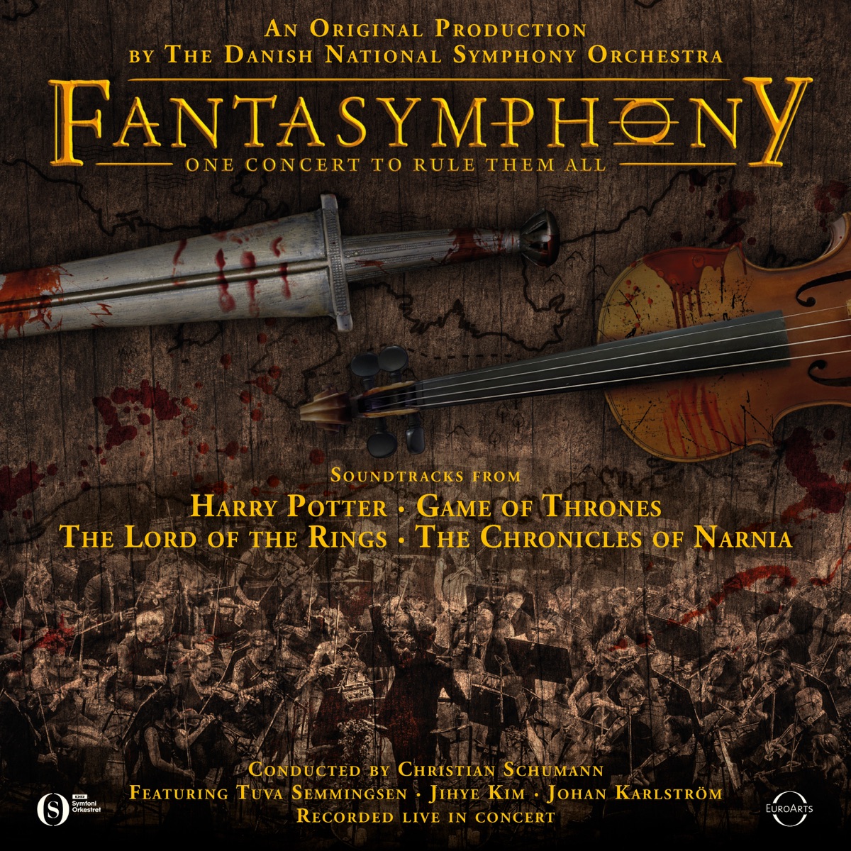 Fantasymphony by The Danish National Concert Choir, Christian Schumann & Danish National Symphony Orchestra album cover