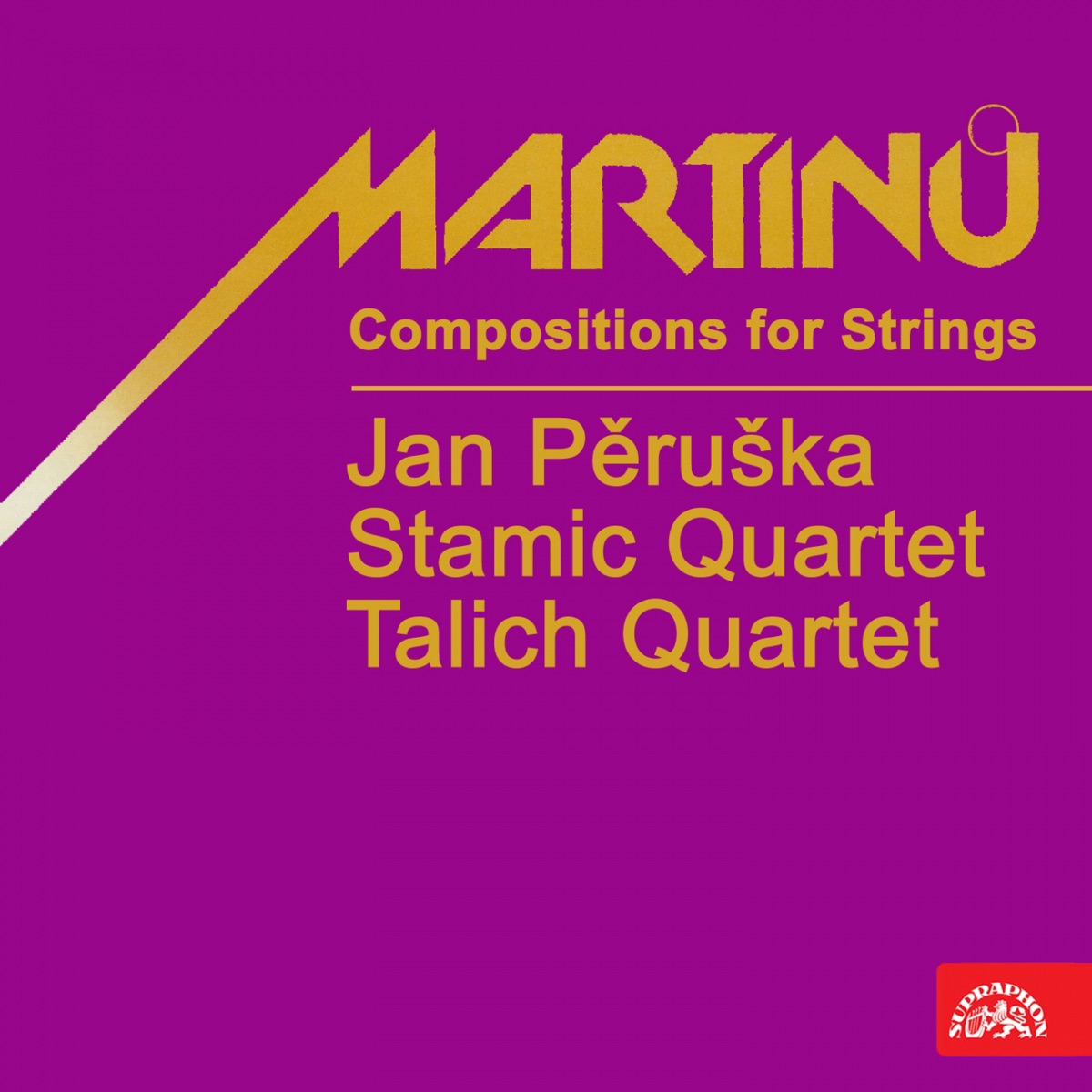 Martinů: Compositions for Strings by Jan Peruska, Stamic Quartet & Talich Quartet album cover