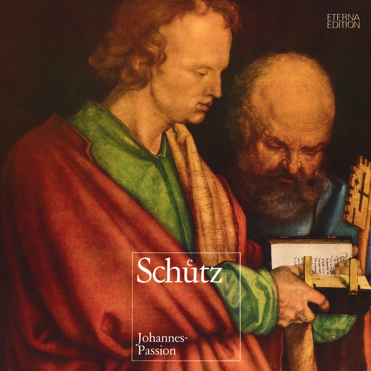 H. Schütz: Johannes-Passion (St. John Passion) SWV 481, Psalmen Davids SWV 40, 42, 43, 44 by Capella Fidicinia, Dresdner Kreuzchor, Martin Flämig, Peter Schreier & Peter-Volker Springborn album cover