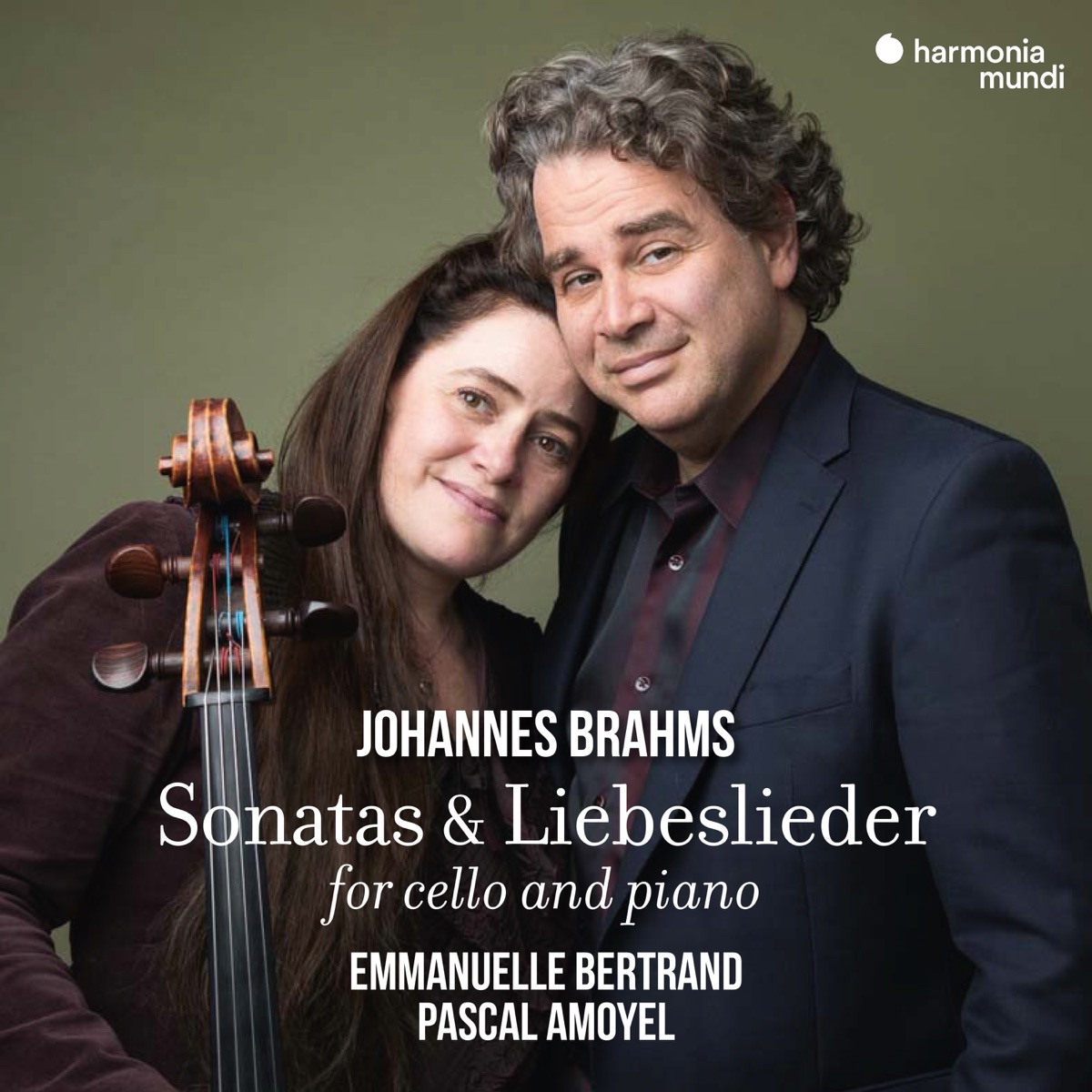 Johannes Brahms: Sonatas & Liebeslieder for Cello and Piano (Bonus Track Version) by Emmanuelle Bertrand & Pascal Amoyel album cover