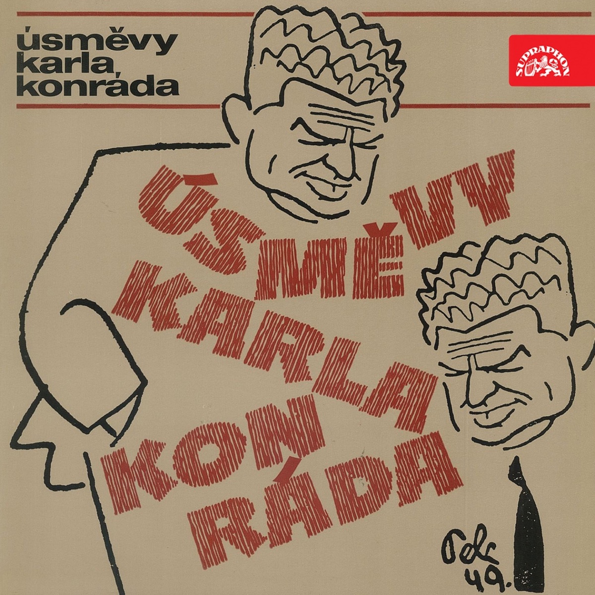Úsměvy Karla Konráda by Vlastimil Brodský, Martin Ruzek & Miloš Kopecký album cover