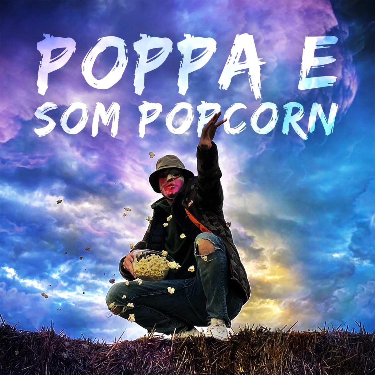 POPPA E SOM POPCORN - Single by KNARKPATRULLEN & ShotLine album cover