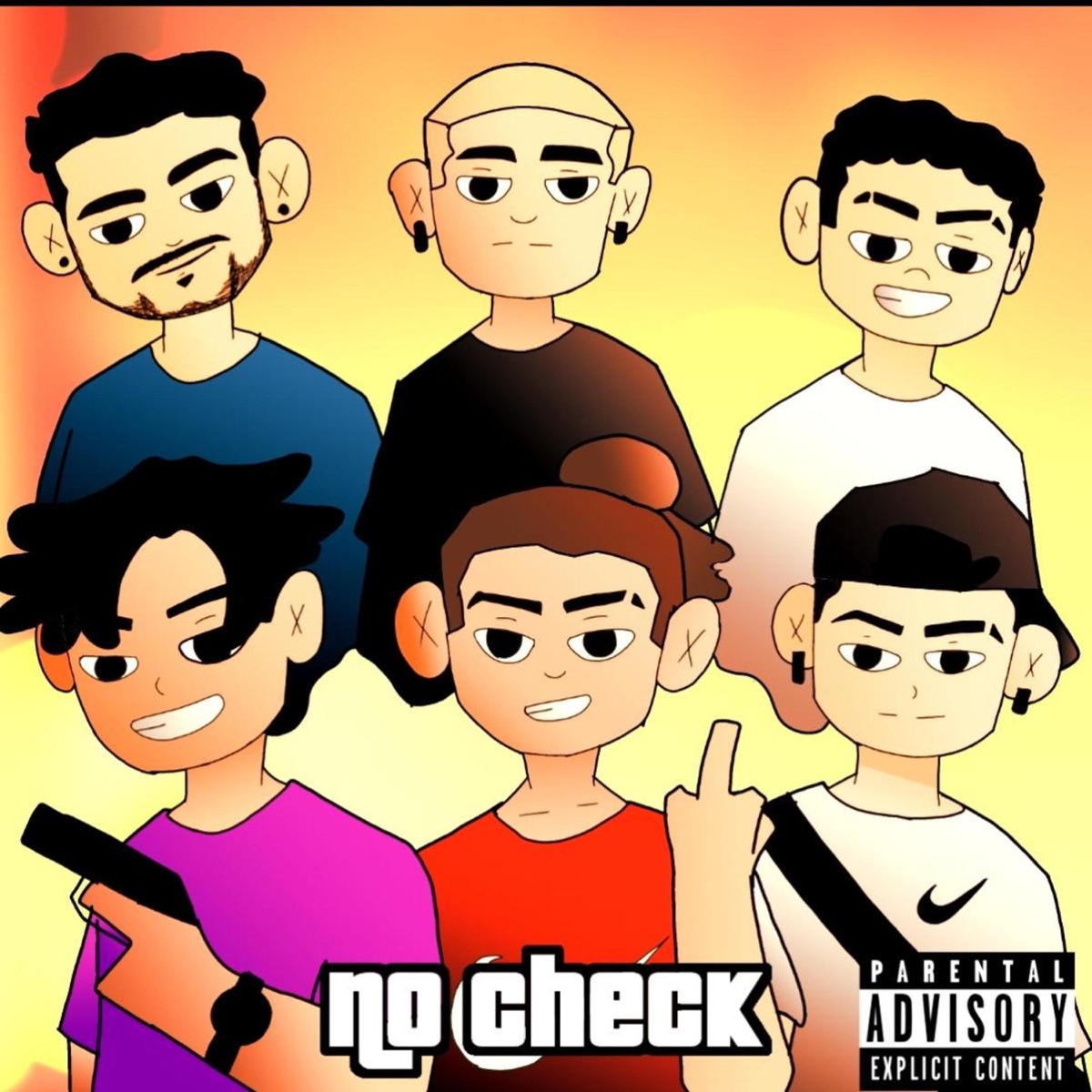 NO CHECK (feat. Faria Mc, Davince & Jovem Kai) - Single by Flackzin, Scottini & Luanz album cover