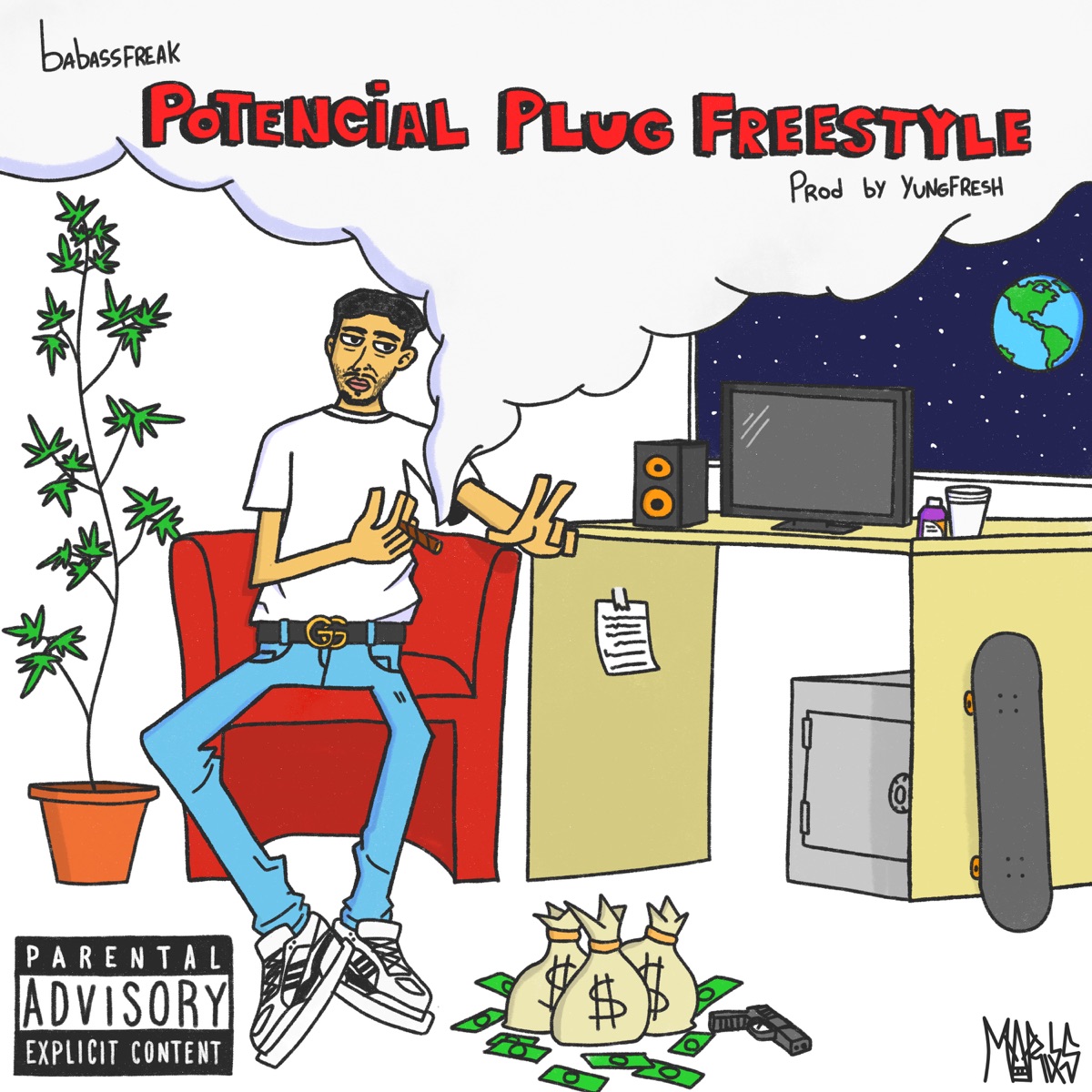 Potencial Plug Freestyle - Single by Mafreaks & Babasskfreak album cover