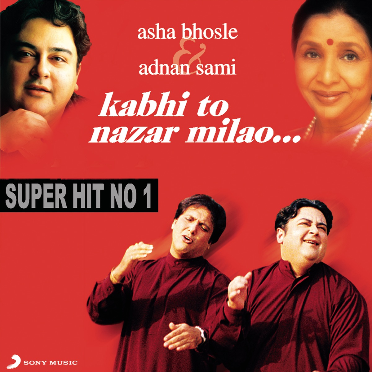 Kabhi To Nazar Milao by Asha Bhosle & Adnan Sami album cover